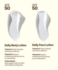 Daily Body + Face Lotion Bundle